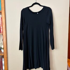 Elegant Black Long Sleeve Dress
